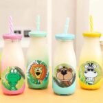 Jungle Stickers 500 Pieces Zoo Animals Round Nice Stickers Rolls Adhesive Stickers Scrapbooking for Notebook Children Rewards Stationery Stickers