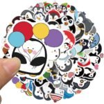 Penguin Stickers, 50 Pieces, Vinyl Waterproof Stickers for  Laptop, Luggage, Fridge, Skateboard, Car, Motorcycle, Bicycle, Phone Decor, Graffiti Stickers, Animal Stickers Set