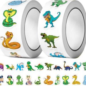 Pack of 1000 animal motifs, reward stickers, reward stickers, for teacher supplies, animal stickers, self-adhesive stickers, animals for gift, envelope, gift bags, scrapbook, laptop, notebook, etc