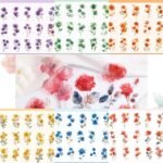 90PCS Vintage Rose Floral Scrapbook Stickers Kit Flower  Transparent Waterproof Stickers Set for Junk Journal Journaling Water Bottles Phone Laptop Decals Pack for Teens Girls Kids