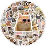 Cat Sticker Dog Sticker Set 200 Pieces Waterproof Vinyl Stickers for Laptop, Skateboard, Phone, Notebook