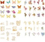 Scrapbooking Stickers, 120 Pieces Vintage Scrapbooking Sticker Set, Waterproof Clear Fairies Scrapbook Stickers, for  Photo Album, Diary Notebook, Scrapbook Supplies