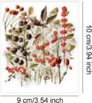 320 Pcs Flower Insect Stickers Set,  Transparent Decorative Stickers, Self Adhesive Plants, Animal Stickers for Scrapbooking, Art, , Craft, Notebook, Diaries, Wall etc.