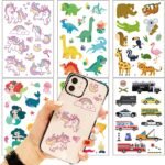 Rub on Transfers Stickers 75+ Patterns Unicorn Animal Car Decorative Sticker  Decals Furniture Arts Crafts for Kids Masks Scrapbooking Water Glass Notebook Phone Case, 6 Sheets