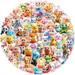 100 PCS Cute Animal Stickers for Kids,Kawaii Stickers for Girls Boys,Waterproof Vinyl Stickers for Water Bottle Laptop Notebook